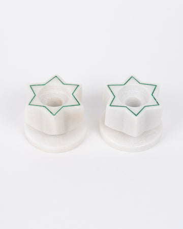 Magen David Candle Holders